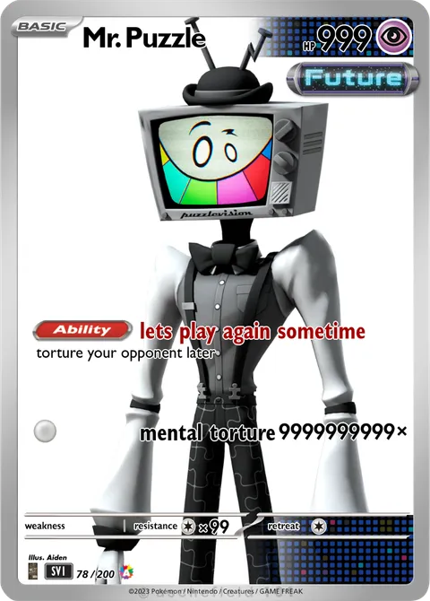 Mr. Puzzle - slender_man | PokeCardMaker.net