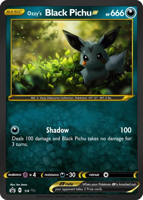 Black Pichu - techmaster9009 | PokeCardMaker.net