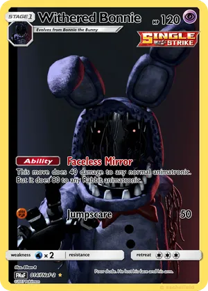 Withered Bonnie - thecoolkid20700 | PokeCardMaker.net
