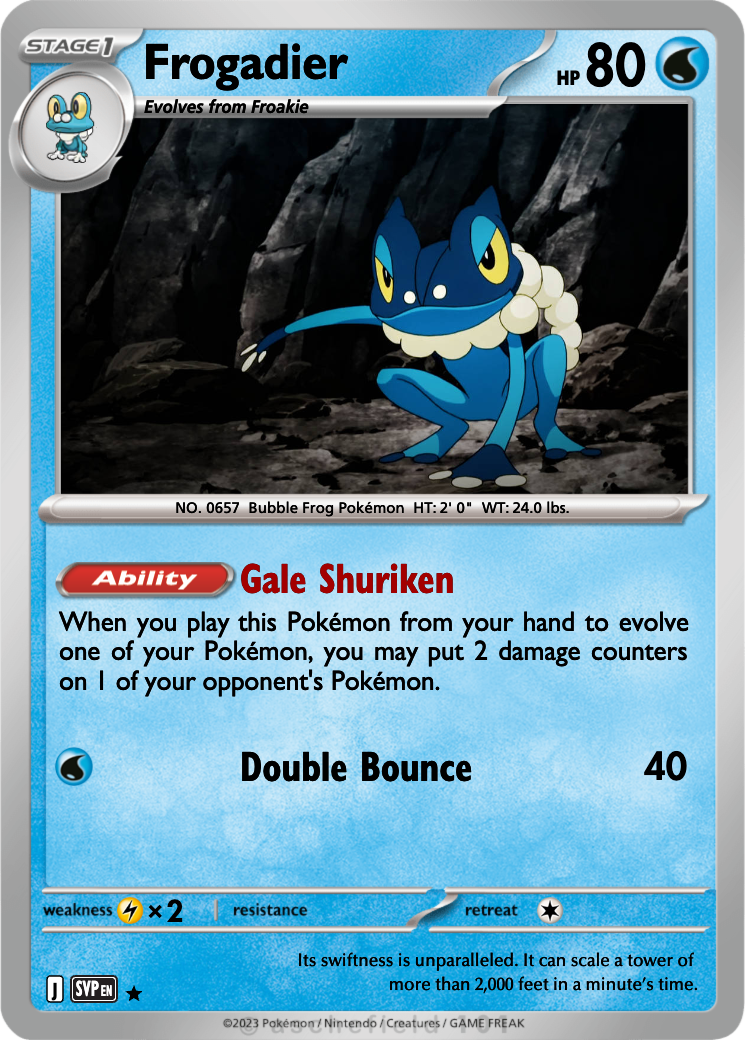 frogadier pokemon card Frogadier - 040/142 - Stellar Crown
