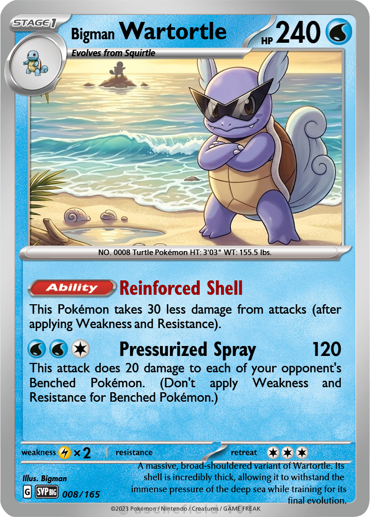 pokemon wartortle card ARS9 Lv.22 No.008 Common Old Back 1996 PSA Japa RarityIllustration Rare Hit Points100 HP Water Free Diving Put up to 3 Basic W Energy cards from your discard pile into your hand. Amazon.com: Pokemon - Wartortle 002/034