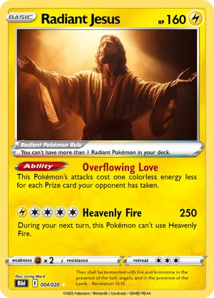 jesus pokemon card Yogi Mama Jesus Christ | Poke Card