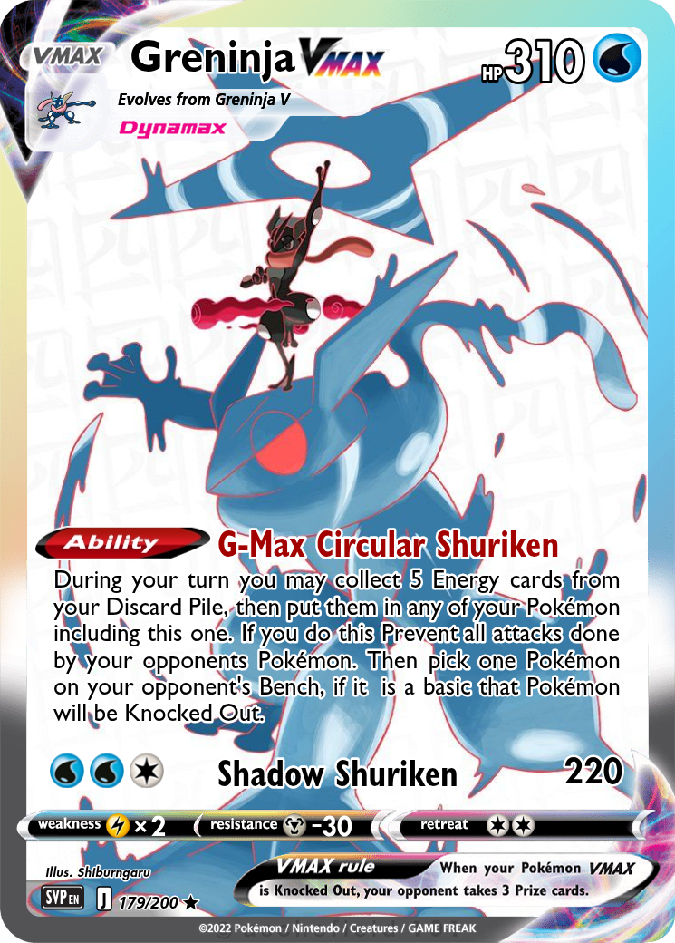 pokemon cards greninja vmax ex 214/167 This find represents a premier opportunity to acquire a centerpiece from one of the most celebrated sets in recent years. pokemon cards greninja vmax EX