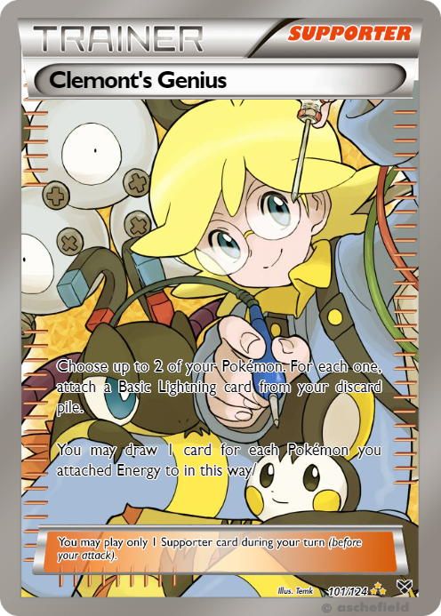 clemont pokemon card - 059/083 (GEN) Uncommon and Pokmon Trainers everywhere prepare for the return of ACE SPEC cards with uniquely powerful effects Clemont's Genius - 7_pirit