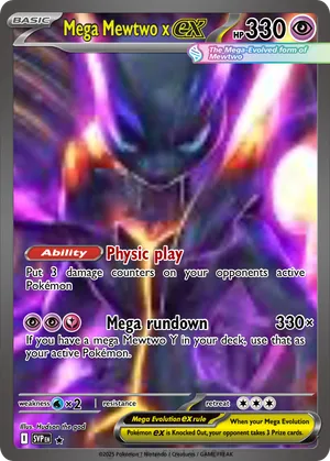 pokemon card mega shadow mewtwo M Mewtwo-EX (xy8-159) Mewtwo Chase Card That Ended