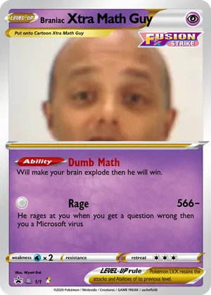 xtramath guy pokemon card Pokemon Xtra Math Guy 9