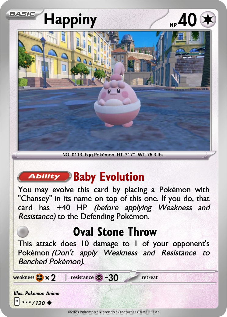 happiny pokemon card Happiny