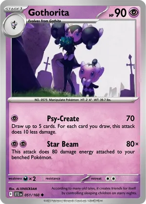 gothorita pokemon card Gothorita 213/193 Paldea Evolved Illustration Rare Holo Pokemon Card * New *