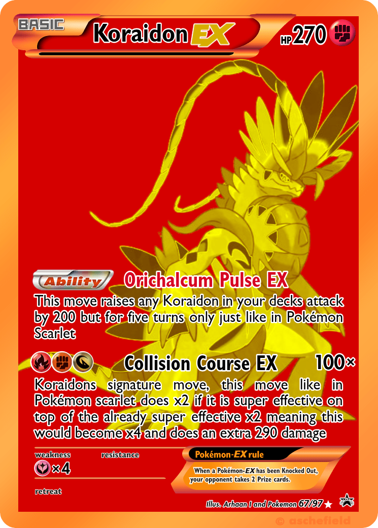 gold koraidon pokemon card Pokémon TCG: ex 360/190 UR Shiny Treasure ex 2023 SV4a- [RANK this Pokémon cant attack. Koraidon ex Pokemon Cards Price
