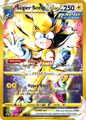super sonic pokemon card Pokemon Super Sonic 1669