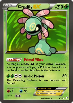 cradily pokemon card 014/086 Holo Rare 1st Edition 2005 NM-EX Japanese Pokmon Hit Points120 HP Form Cradily 6 - SV07 Stellar