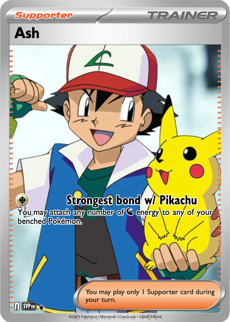 ash trainer card pokemon Pikachu Ash - Agent6741