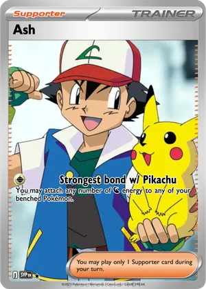 ash trainer card pokemon Pikachu Made Ash from pokemon a