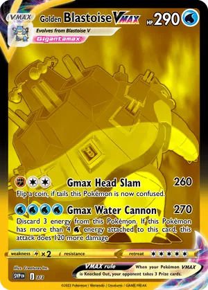 golden blastoise pokemon card Gold Metal Pokemon Cards Blastoise Base Set 1st Edition Shiny