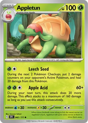 appletun pokemon card CGC 10 211/191 Illustration Rare - Surging Sparks Melting Sweetness The Defending Pokemon cant attack during your opponents next turn 50 Appletun yes but please swipe