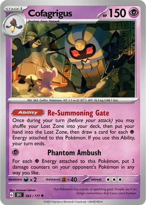 pokemon cofagrigus card Cofagrigus Mega Rising (B1) #238 Limitless TCG Pocket Database