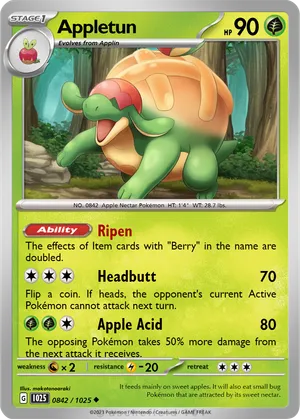 appletun pokemon cards Sword & Shield: Vivid Voltage