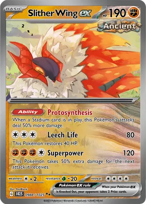 slither wing pokemon card Slither Wing #107 Prices | Pokemon Paradox Rift