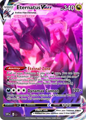 eternatus pokemon cards TCG: VMAX Premium Collection Darkness Pokemon into play Eternatus