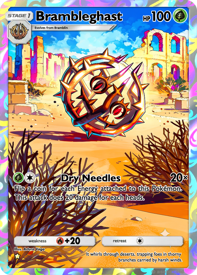 brambleghast pokemon card Dead Wood Detention During your opponents next turn Brambleghast Pokemon card Like new