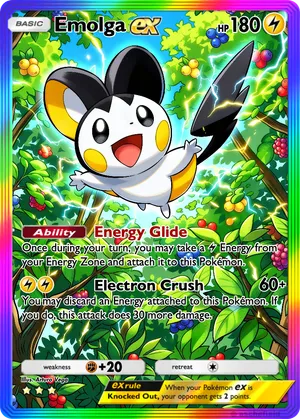 pokemon card emolga Pokemon Black & White Legendary Treasures Uncommon Emolga #49