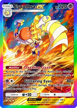espathra pokemon card Espathra ex | Paldean Fates