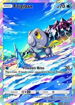 frigibax pokemon card JAPANESE 2023 075/071 SNOW HAZARD sv2P Card Number / Rarity Frigibax 208/193 Paldea Evolved Illustration