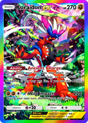 koraidon pokemon card ancient & Miraidon Legendary 2 Lot Surging Sparks 116/191 069/191 : Toys & Games Cards for deck modification x 168 (41 kinds) Pokemon x 12 cards (8 kinds) Trainers x 38 cards (22 kinds) Special Energy x 6 cards (3 kinds) Basic Energy x 112 (8 types x 14 cards) Card box x 1 Damekan/marker 1 sheet Pokmon Coin x 1 VSTAR marker 1 sheet Play Mat x 1 Players guide 1 copy Card manual for deck remodeling x 1 copy 2023 Pokemon 2024 Pokemon - Sword &