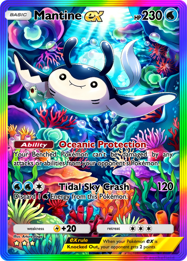 mantine pokemon card Over the Brick  Pokmon Evolves from null Type Mantine - 034/189 (Reverse Foil)
