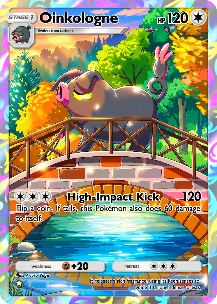 oinkologne pokemon card ex - 158/198 Scarlet & Violet Ultra Rare this Pokemon cant attack. Pokemon 2023 SV4a Shiny Treasure