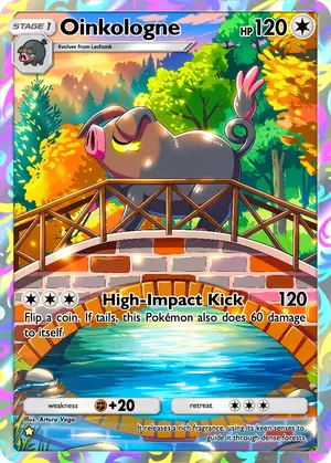 oinkologne pokemon card 157/198 - Scarlet & Violet - Evolution 4 Set This incredible set includes a double rare foil card featuring the porcine powerhouse Oinkologne ex 208/091 Oinkologne - Pokmon Paldean