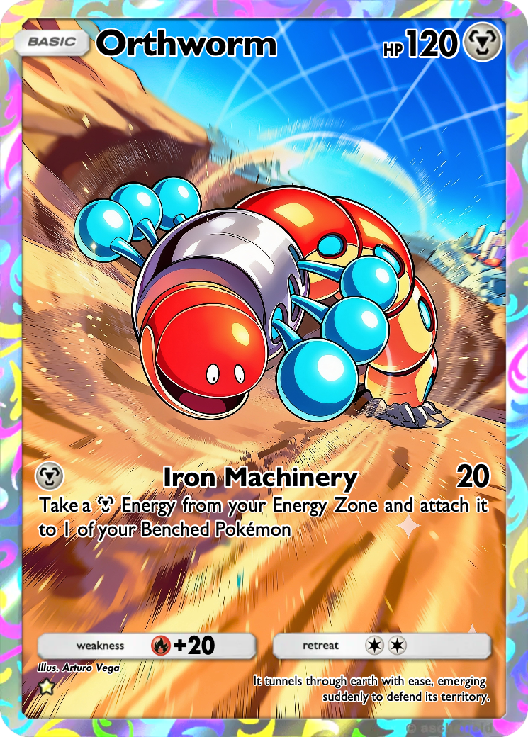 orthworm pokemon card value pokmon Orthworm Card 224/193 Digital Art Illustration Rare Scarlet & Violet Paldean Evolved it gets +100HP Orthworm EX #162 PSA 9