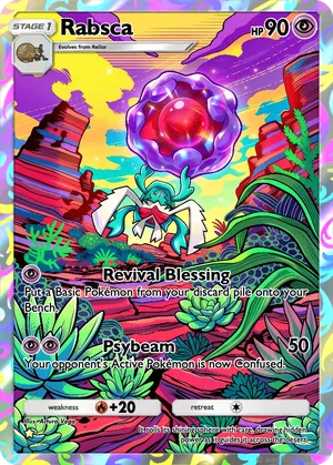 rabsca pokemon card rabsca pokemon card value 025/182 Rabsca Ex