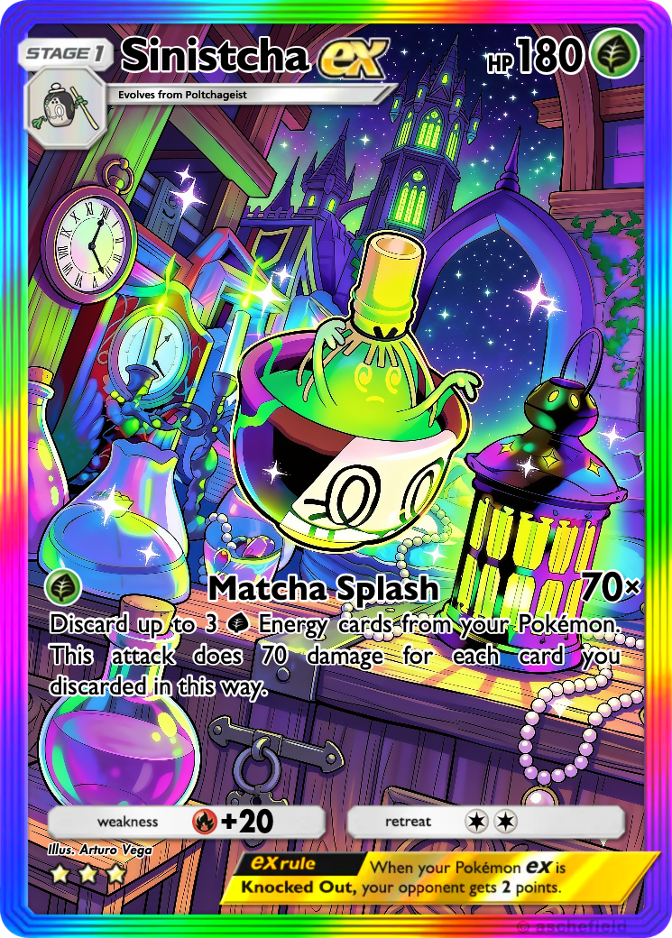 matcha pokemon card Sinistcha