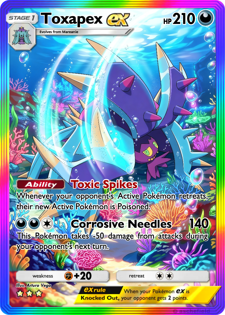 ポケモン　トホク Toxapex - Arturo13Vega