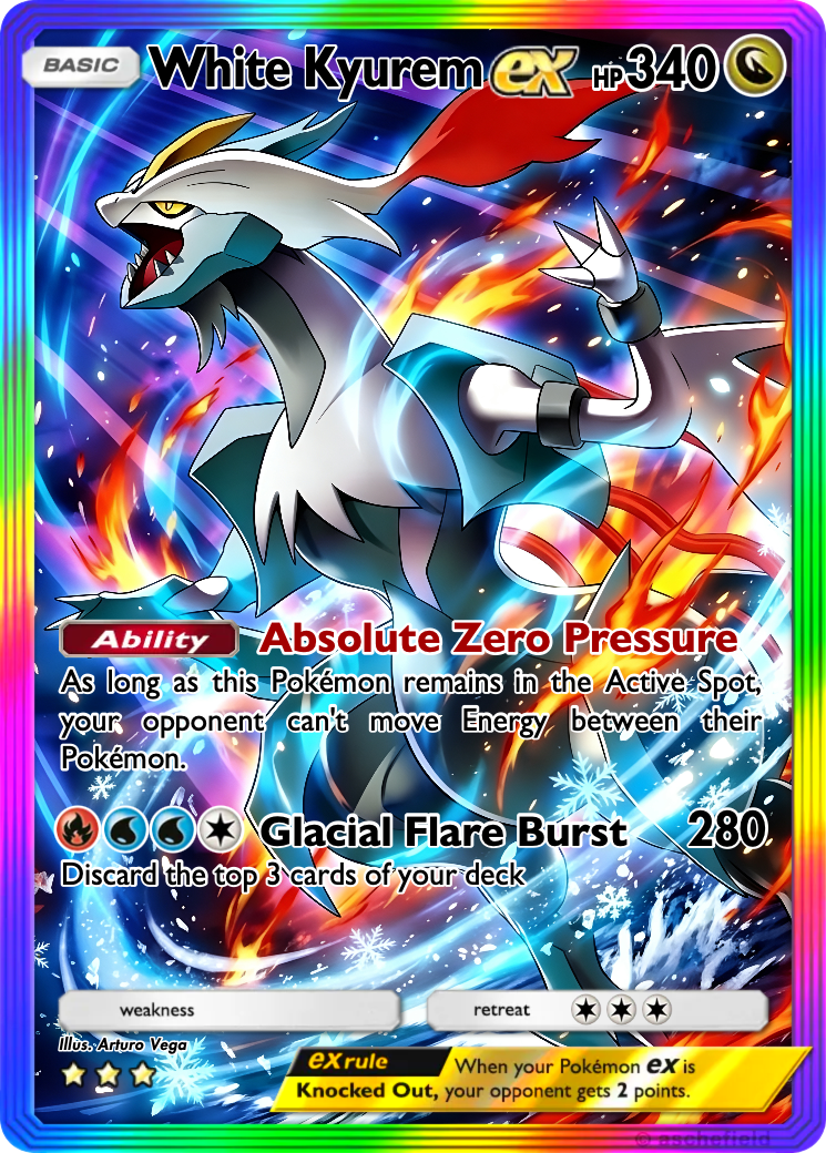 pokemon cards white kyurem ex SR 160/086 Black Bolt Pokemon Boundaries Crossed White Kyurem-EX