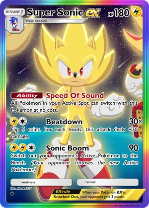 sonic pokemon cards Sonic characters in Pokmon cards : r/SonicTheHedgehog