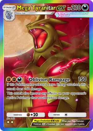 mega tyranitar pokemon card Mega Tyranitar-EX
