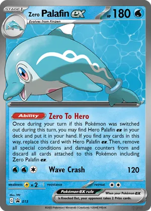 dolphin pokemon card Palafin (62) SV03 Obsidian Flames Holofoil buy this pokmon card at Pok Jeux. Pokemon Crazy Dolphin 1