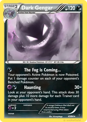 dark gengar pokemon card Pokmon TCG Neo Destiny Dark Gengar Holo Card 6/105 Unlimited Rare