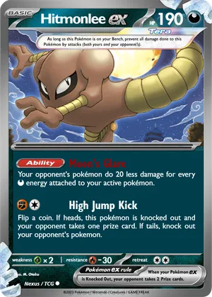 pokemon card hitmonlee (Holographic) (Dont apply Weakness and Resistance for Benched Pokmon.) Fighting Hitmonlee | Pokmon Cards and