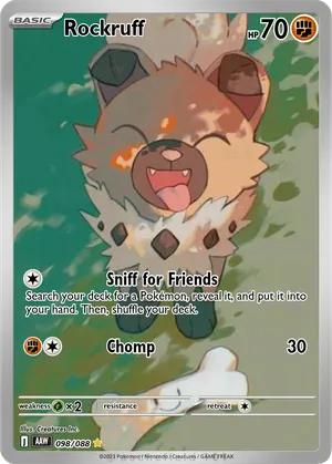 pokemon rockruff card Cards Fighting Fighting Custom, Holographic, Glossy, Pocket TCG