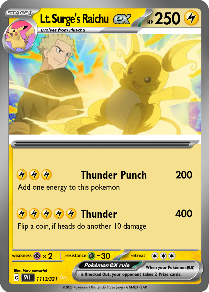 lt surge's pikachu pokemon card Pokemon Lt. Surge's Pikachu 81/132 Gym Heroes ( Great Looking Card )