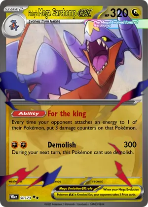 mega garchomp ex pokemon card M Garchomp EX XY168 XY Promos Holo Mega NM