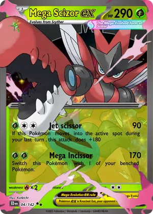 mega scizor pokemon card Mega Scizor ex 2016 XY: BREAKpoint #077/122 Holo Price Guide