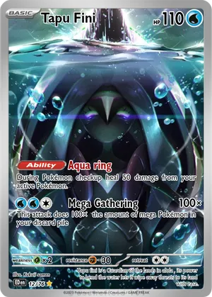 tapu fini pokemon card value Tapu Fini GX (Secret) Holo SM Burning Shadows 152/147 (Custom