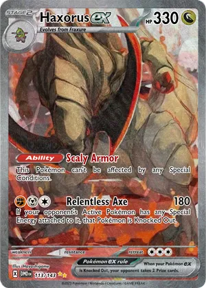 haxorus pokemon cards Holo Rare Card Type Haxorus - BizkitDX