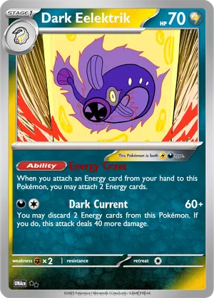 eelektrik pokemon card Eelektrik - 114/086 114 - SV Black Bolt Holofoil
