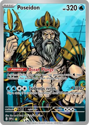 poseidon pokemon card - D-TB02/055EN If heads Poseidon from the Oh My