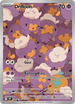 balloon pokemon gold card Air UR Evolves from null Rules Attach a Pokmon Tool to 1 of your Pokmon that doesnt already have a Pokmon Tool attached Drifloon - BlueSphealio